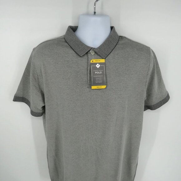 Members Mark Men's Gray Polo Shirt Classic Fit Medium NWT - Picture 1 of 5